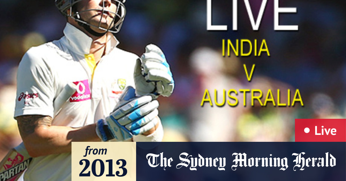 Live cricket commentary India v Australia, 4th Test, day two